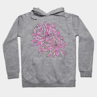 Pinky purple botanical floral 2020 design Hoodie